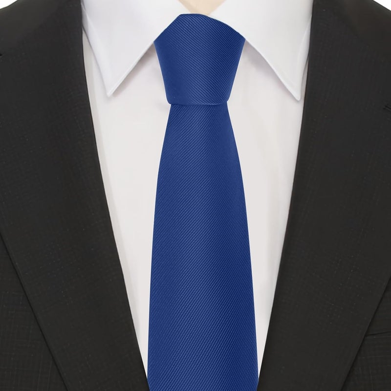 Junmaxroad Store 63'' XL Black Ties For Men Solid Color Extra Long Neckties 3.35" (8.5CM) Men's Big and Tall Ties with Gift Box - Image 3